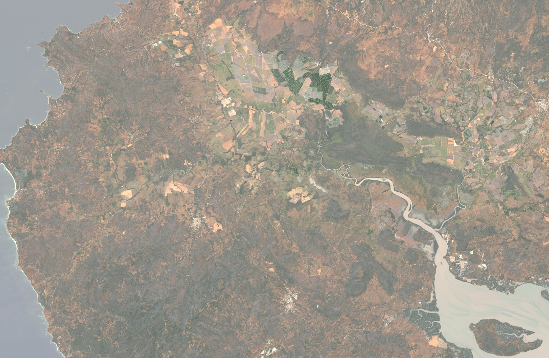 Satellite Image of Costa Rica